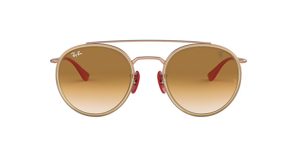 RAY-BAN RB3647M Scuderia Ferrari Collection Copper - Men Sunglasses, Light Brown Gradient Lens