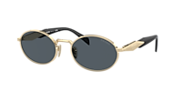 PRADA PR 65ZS Pale Gold - Woman Luxury Sunglasses, Dark Grey Lens