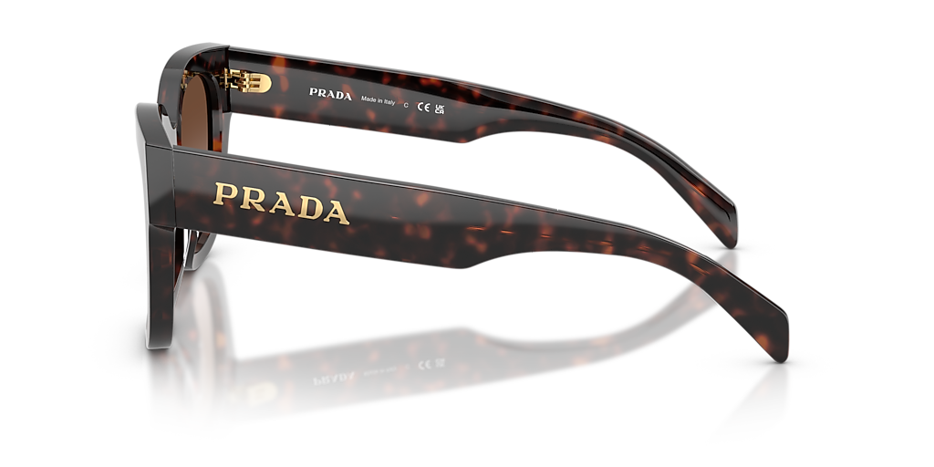 Prada PR C04SF L (53 - 20) with Brown lenses and Tortoise frame