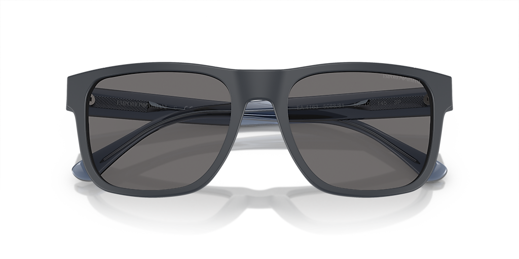EMPORIO ARMANI EA4163 Matte Blue - Men Sunglasses, Dark Grey Polar Lens