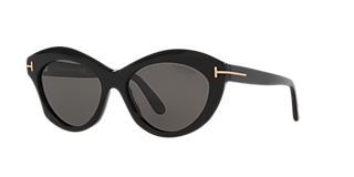 Lunettes De Soleil TOM FORD TF 367 01D - Noir Gris Polarisées, Monture Authentique 57-18 - Neuf
