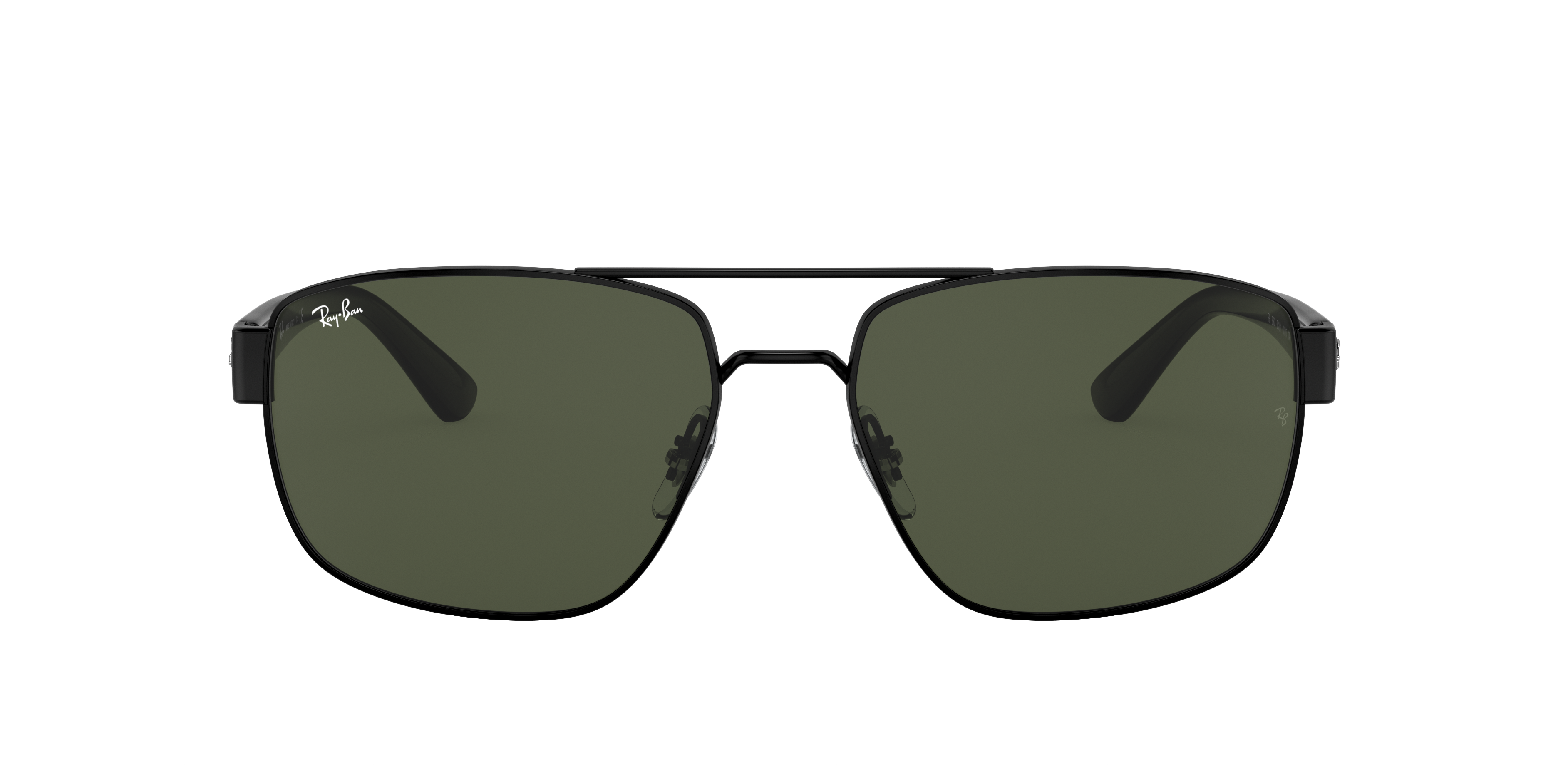Ray-Ban RB3663 XL (60 - 17) with Green lenses and Black frame