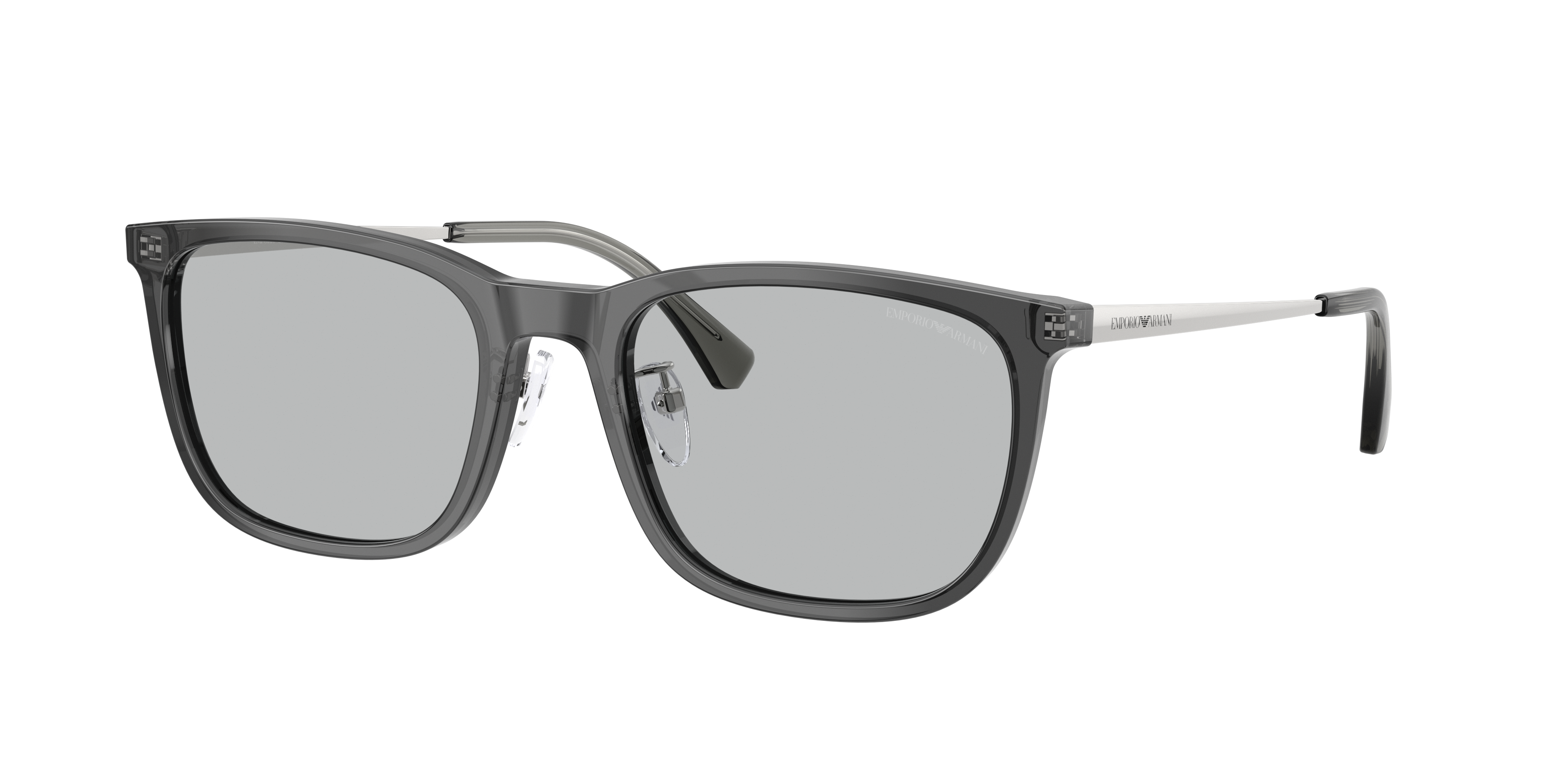 Emporio Armani Man Sunglass EA4275D -  Frame color: Shiny Transparent Grey, Lens color: Light Grey