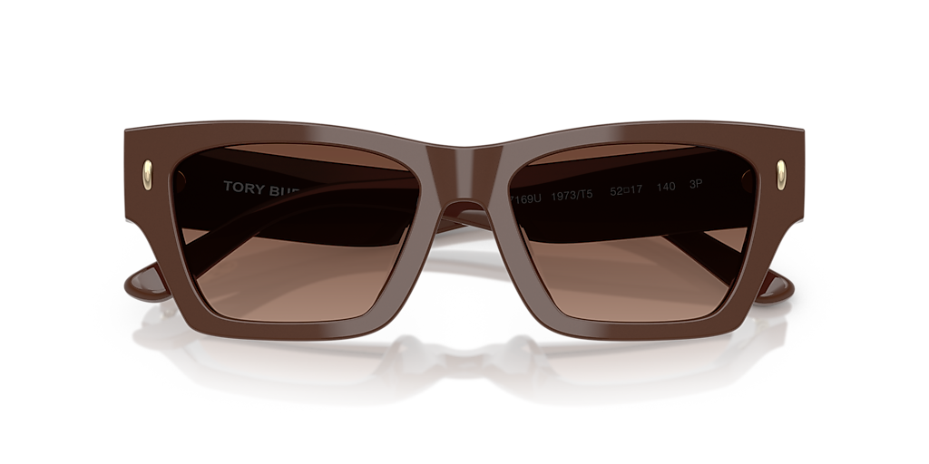 TORY BURCH TY7169U Solid Brown - Women Sunglasses, Brown Gradient Polar Lens