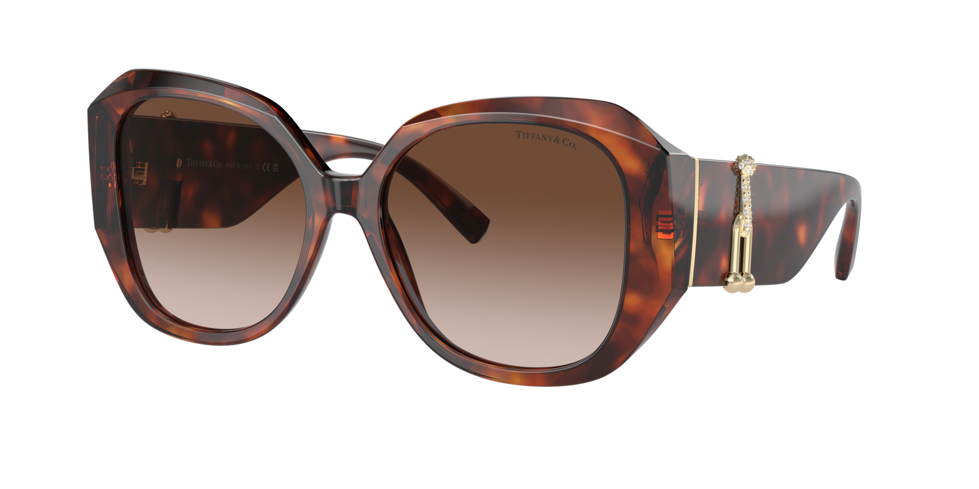 Tiffany & Co. Woman Sunglass TF4207B -  Frame color: Havana, Lens color: Brown Gradient