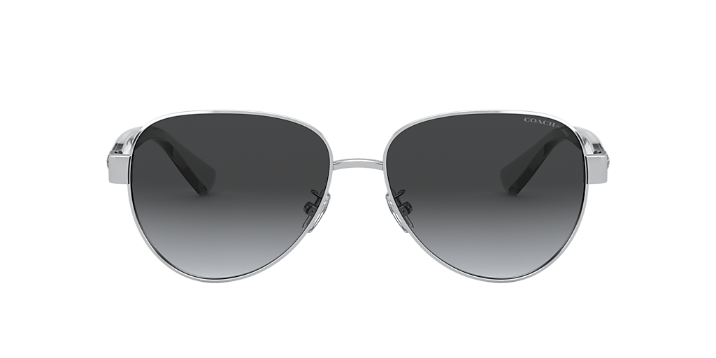Coach HC7111 L1128 L (57 - 15) with Grey lenses and Silver frame