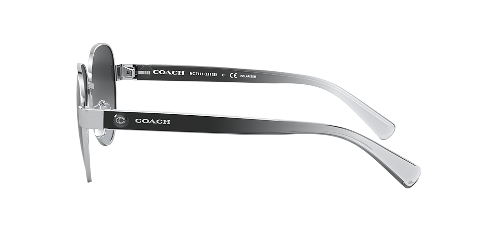 Coach HC7111 L1128 L (57 - 15) with Grey lenses and Silver frame
