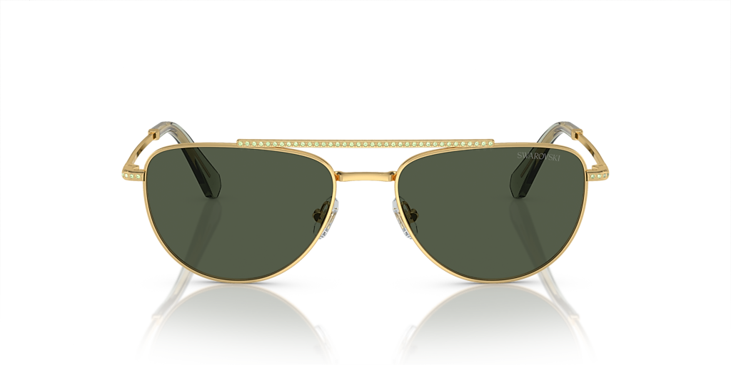 Swarovski SK7007 M (53 - 17) with Green lenses and Gold frame