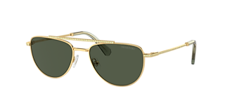 Swarovski SK7015 XL (56 - 18) with Brown lenses and Yellow