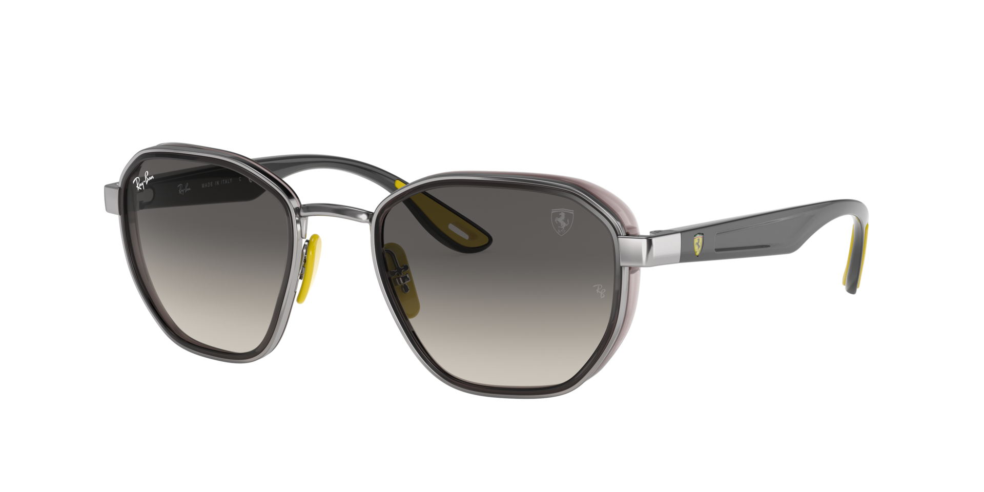 Ray-Ban Unisex Sunglass RB3674M Scuderia Ferrari Collection - Frame color: Gunmetal, Lens color: Grey Gradient