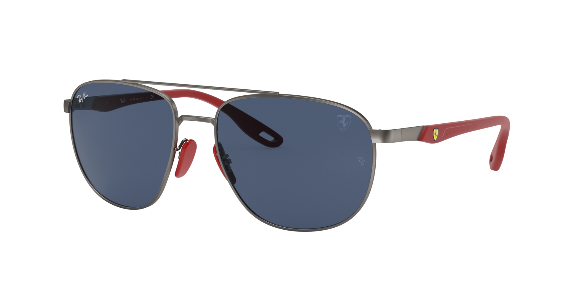 Ray-Ban Man Sunglass RB3659M Scuderia Ferrari Collection - Frame color: Gunmetal, Lens color: Dark Blue
