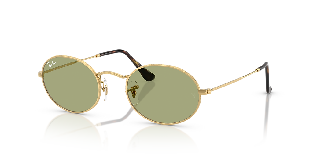 Ray-Ban Oval Metal Summer Capsule M (51 - 21) with Green lenses