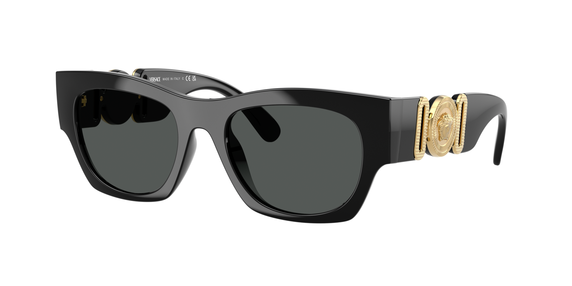 Versace Man Sunglass VE4479U - Frame color: Black, Lens color: Dark Grey