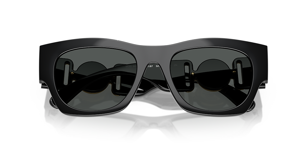 VERSACE VE4479U Black - Men Luxury Sunglasses, Dark Grey Lens