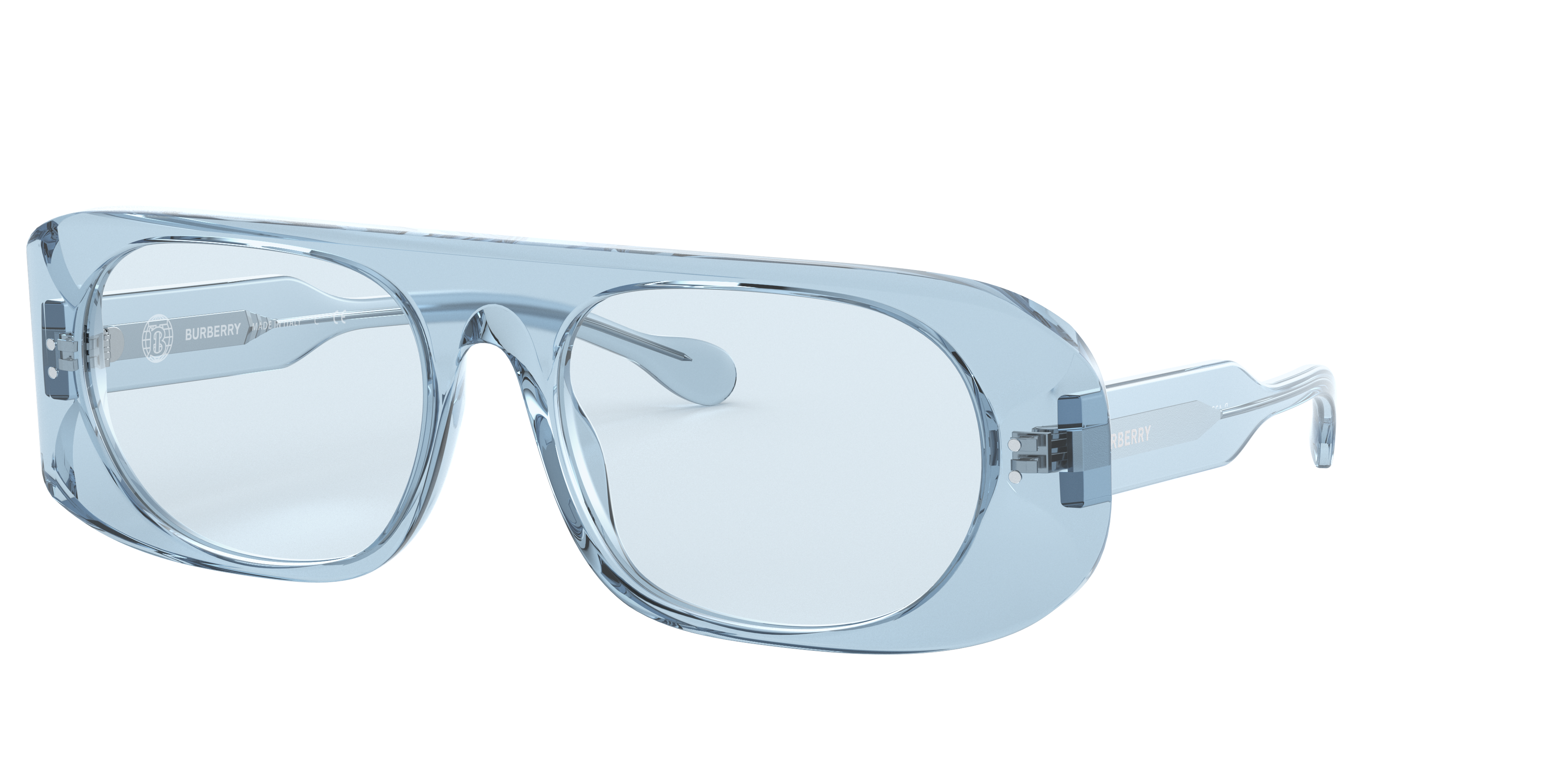 Burberry Woman Sunglass BE4322 -  Frame color: Transparent Azure, Lens color: Azure