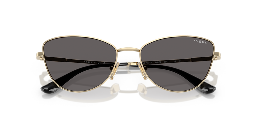 VOGUE EYEWEAR VO4324S Rose Gold - Women Sunglasses, Violet Gradient Grey Lens