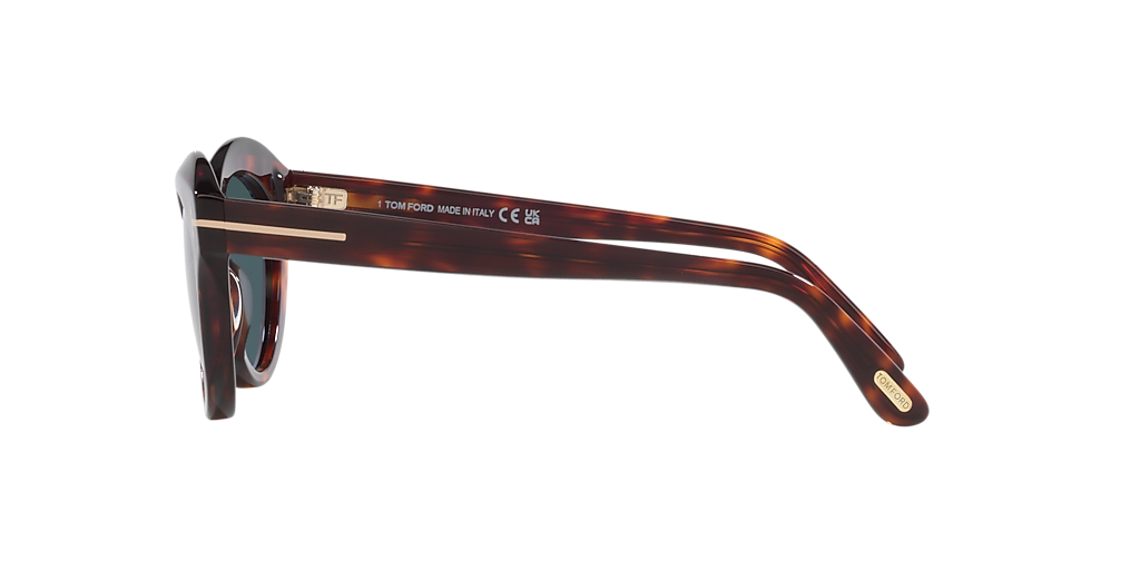 Tom Ford Toni XXL (55 - 16) with Blue lenses and Red frame