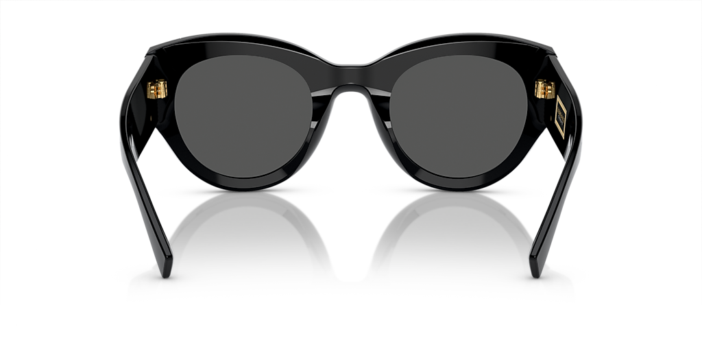 VERSACE VE4353 Black - Women Luxury Sunglasses, Dark Grey Lens