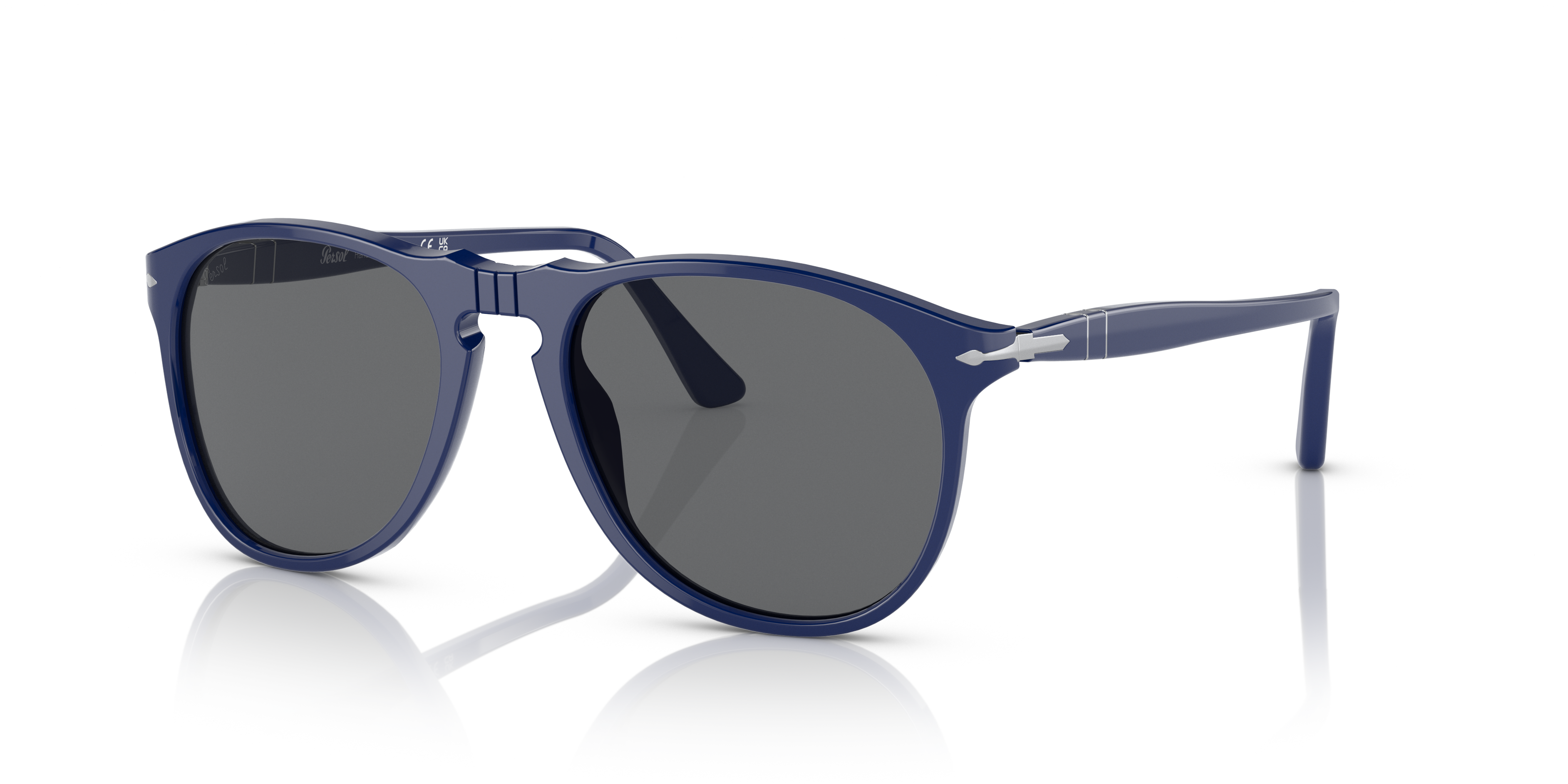 Persol PO9649S L (55 - 18) with Grey lenses and Blue frame