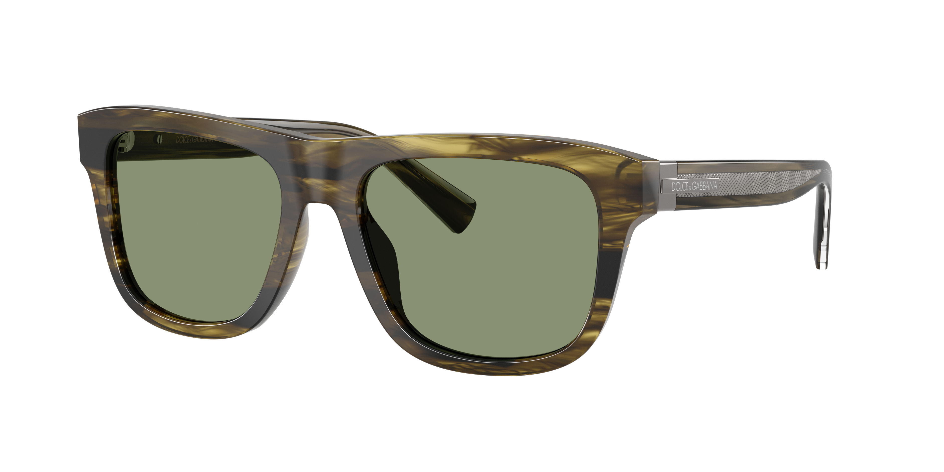 Dolce&Gabbana Man Sunglass DG4545 -  Frame color: Striped Green, Lens color: Green