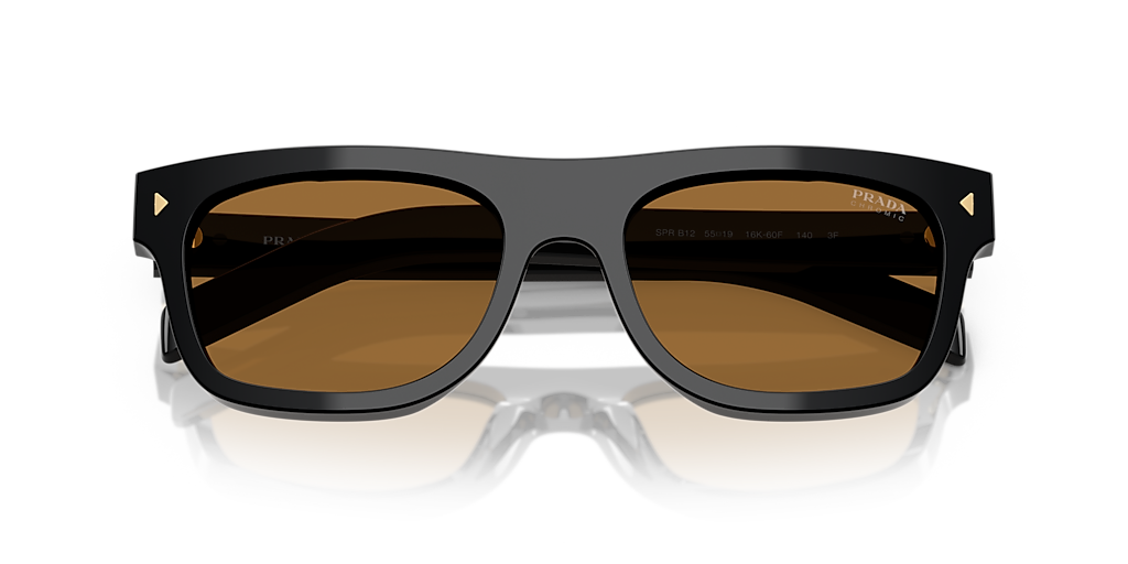 Prada PR B12S L (55 - 19) with Brown lenses and Black frame