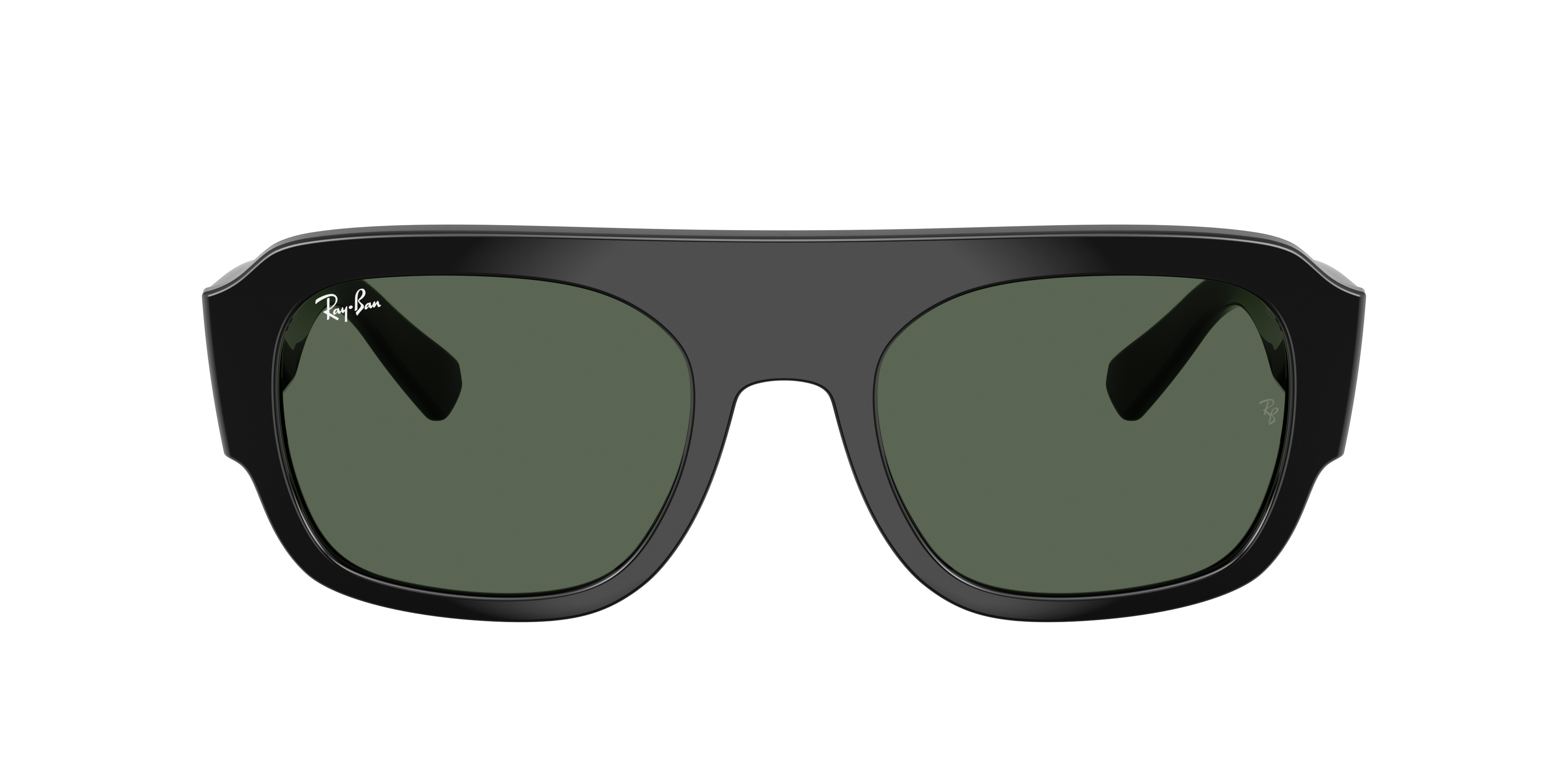 Ray Ban Shield-frame Tinted Sunglasses In Black