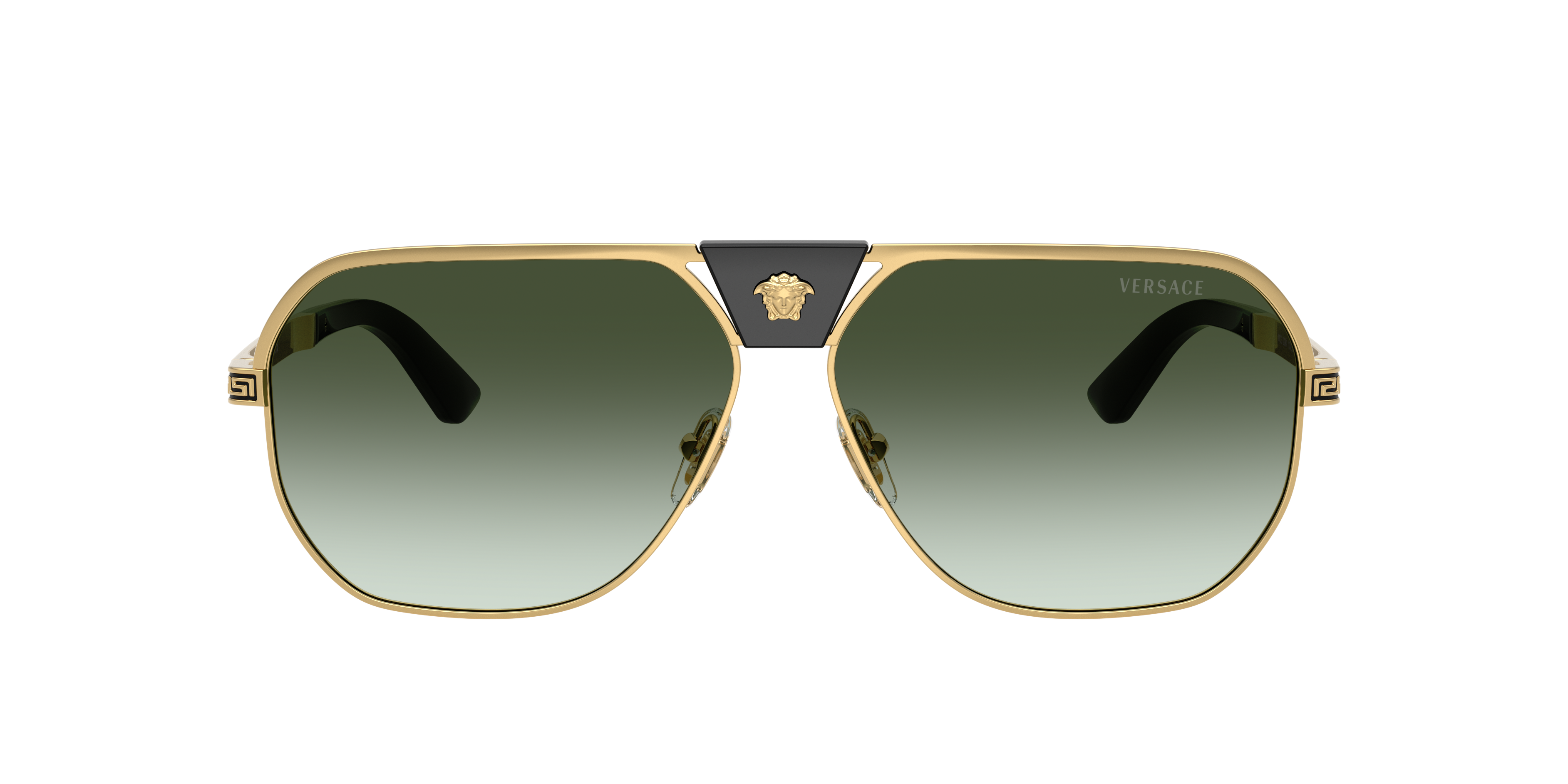 Versace VE2294 XL (61 - 12) with Green lenses and Gold frame