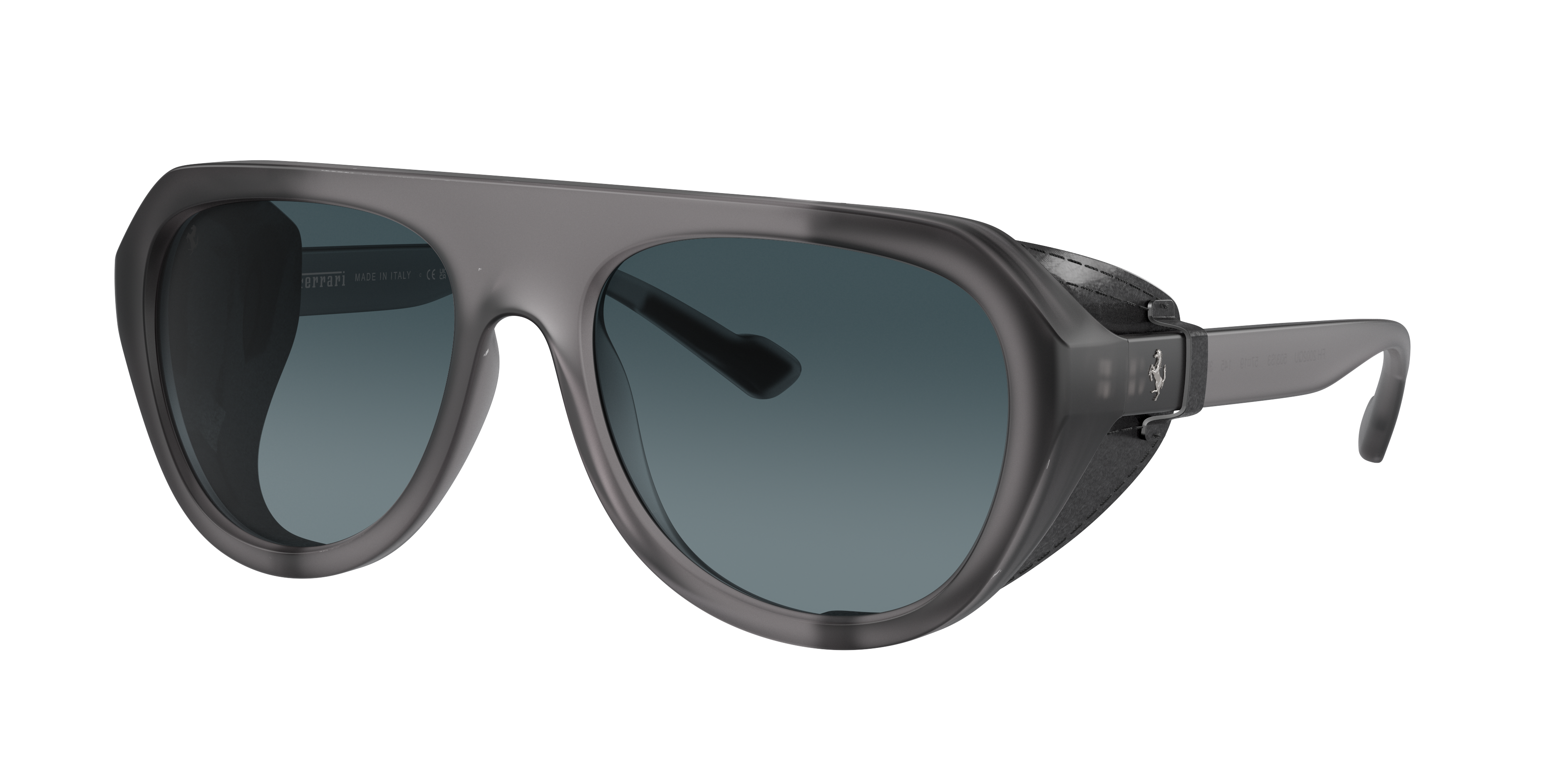 Ferrari Unisex Sunglass FH2002QU -  Frame color: Matte Grey, Lens color: Blue Gradient Polarized