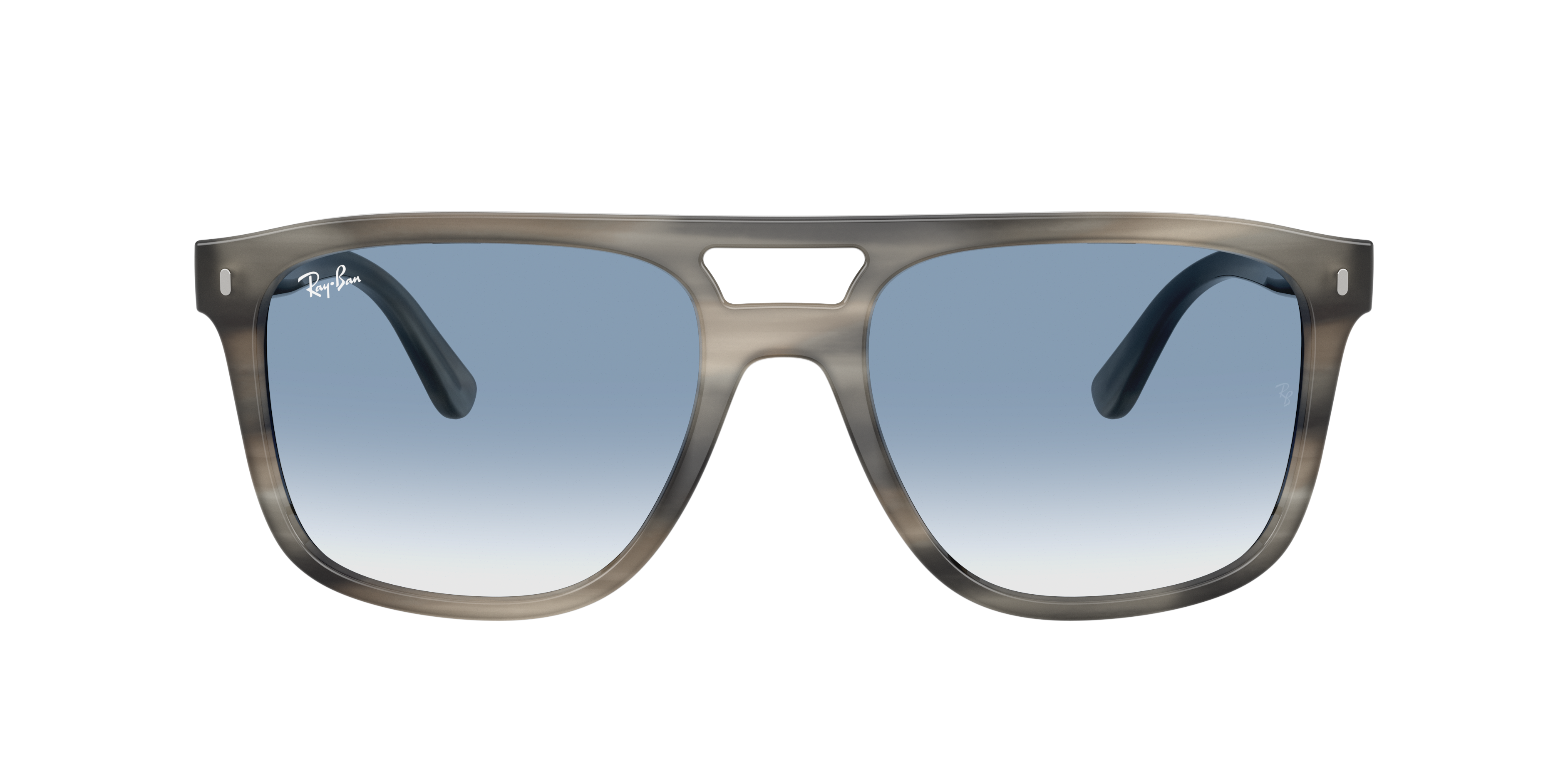 Ray Ban Rb2213 Sonnenbrillen Havana Grau Fassung Blau Glas 58-20 In Clear Gradient Blue