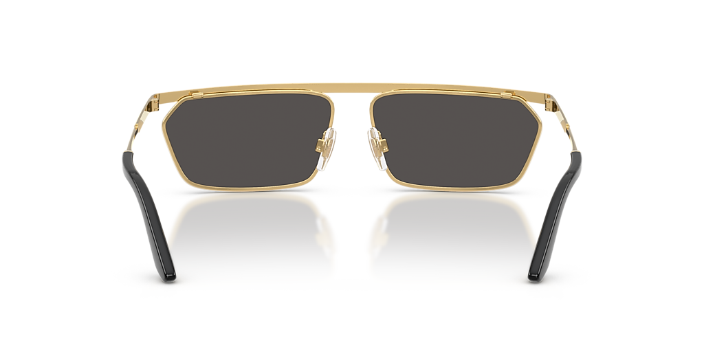 Dolce&Gabbana DG2327 XL (60 - 14) com Lentes Cinza e Armação Ouro