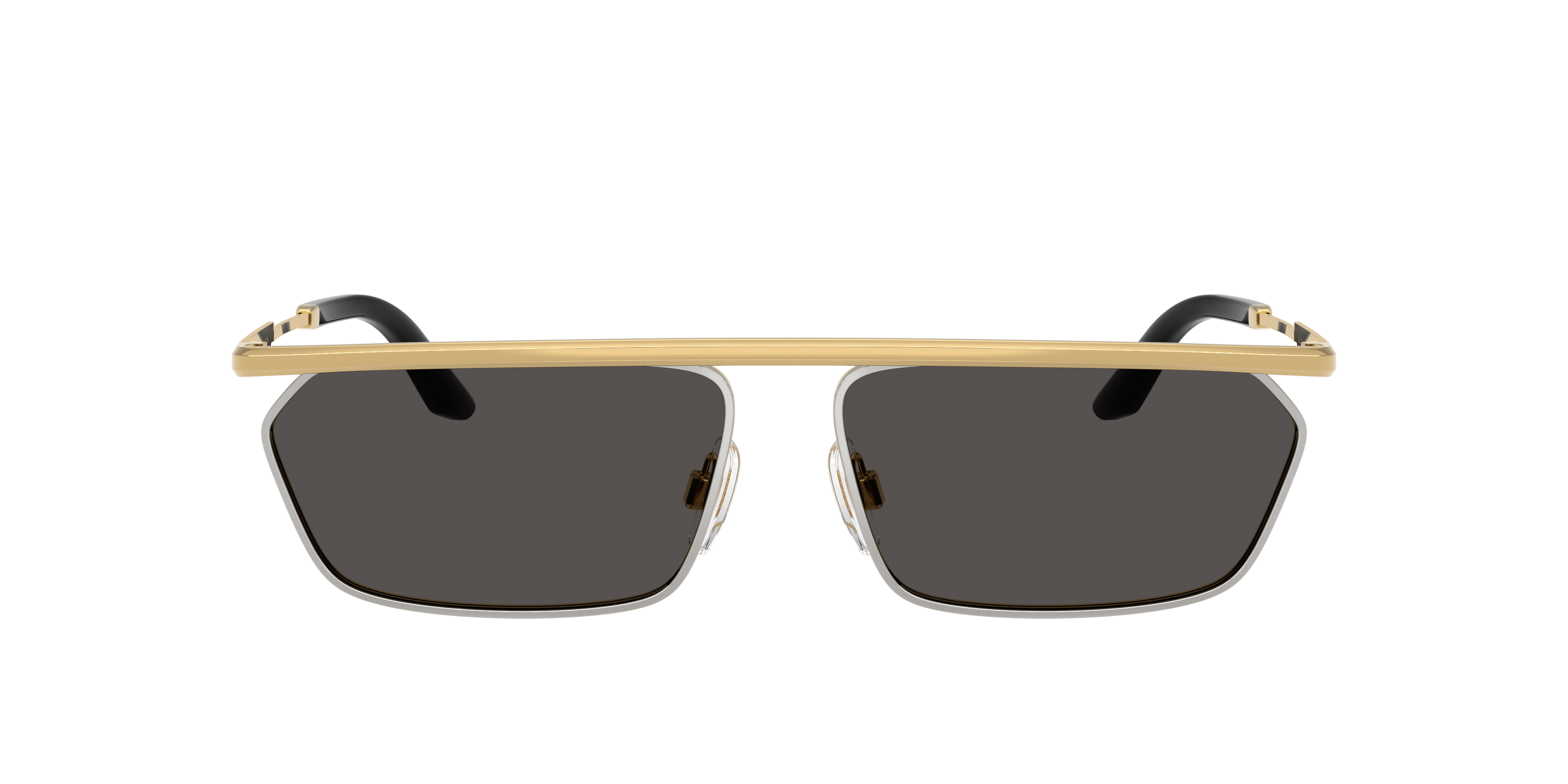 Dolce&Gabbana DG2327 XL (60 - 14) com Lentes Cinza e Armação Ouro