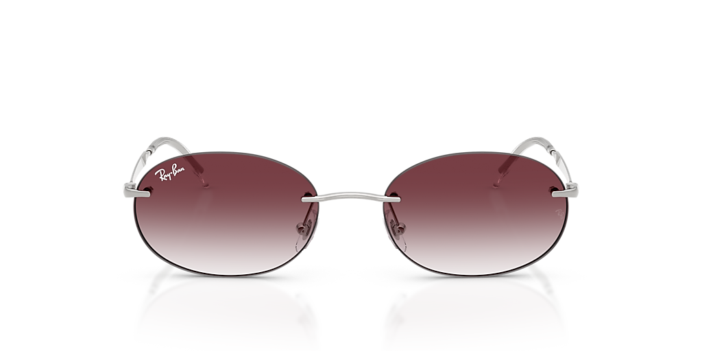 Ray-Ban RB3767 S (54 - 18) with Violet lenses and Silver frame