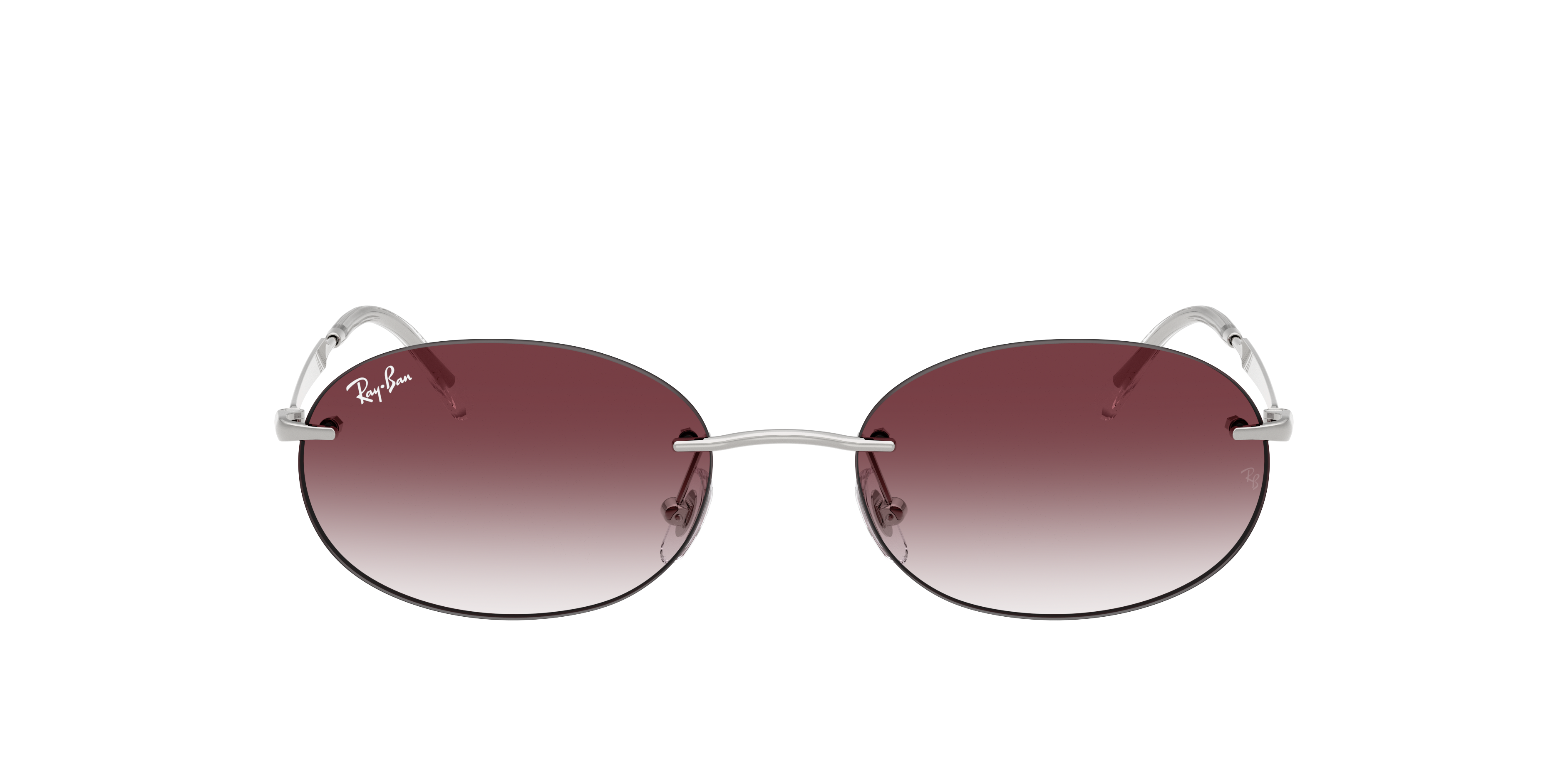Ray-Ban RB3767 S (54 - 18) with Violet lenses and Silver frame