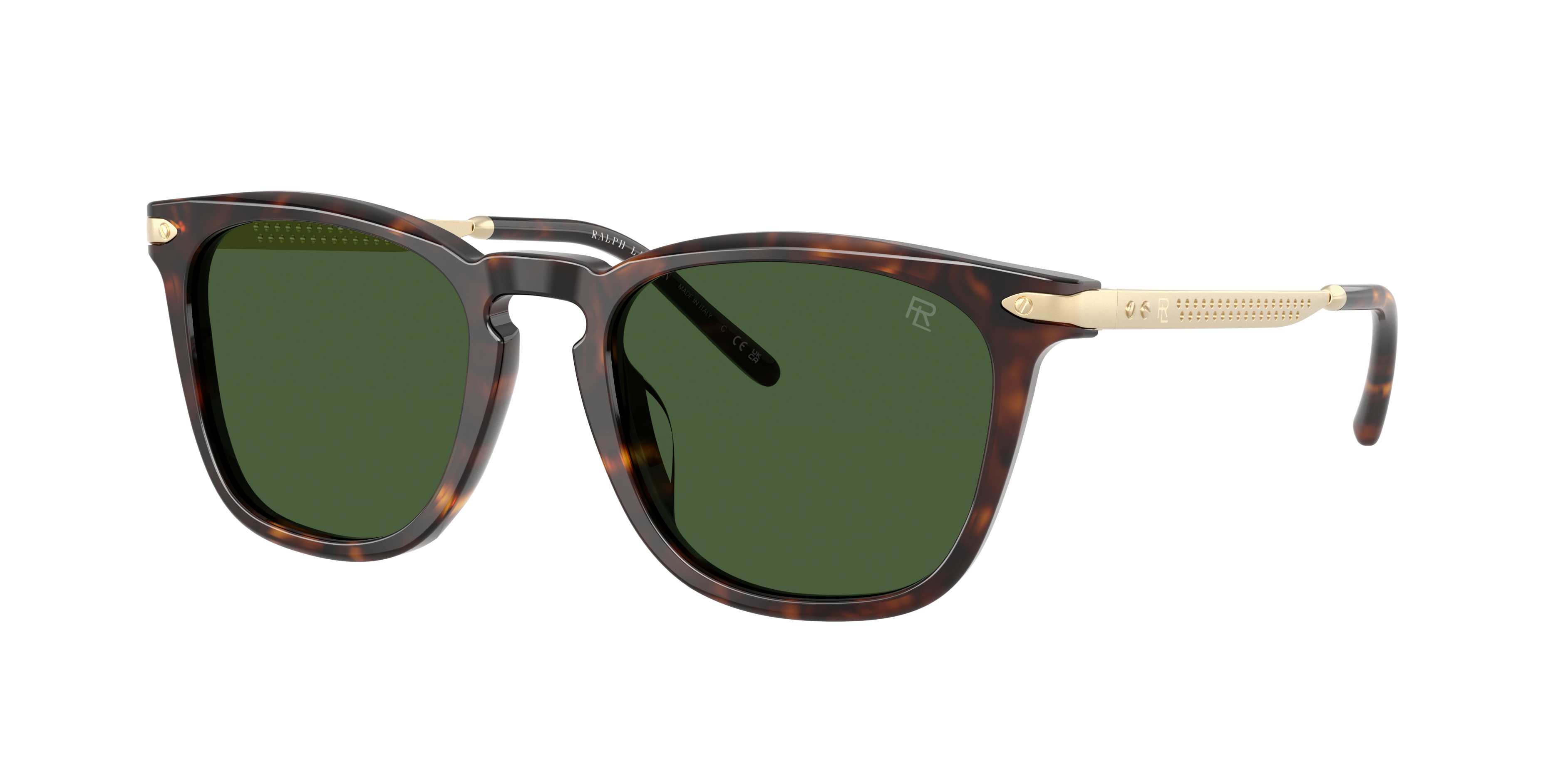 Ralph Lauren Man Sunglass RL8233U -  Frame color: Dark Havana, Lens color: Bottle Green