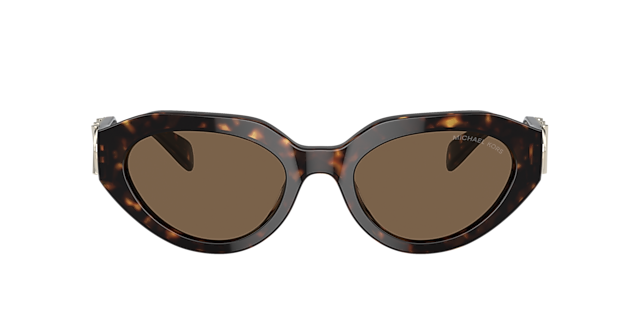 Michael Kors MK2192 Empire Oval 53 Grey Solid & Black Sunglasses  