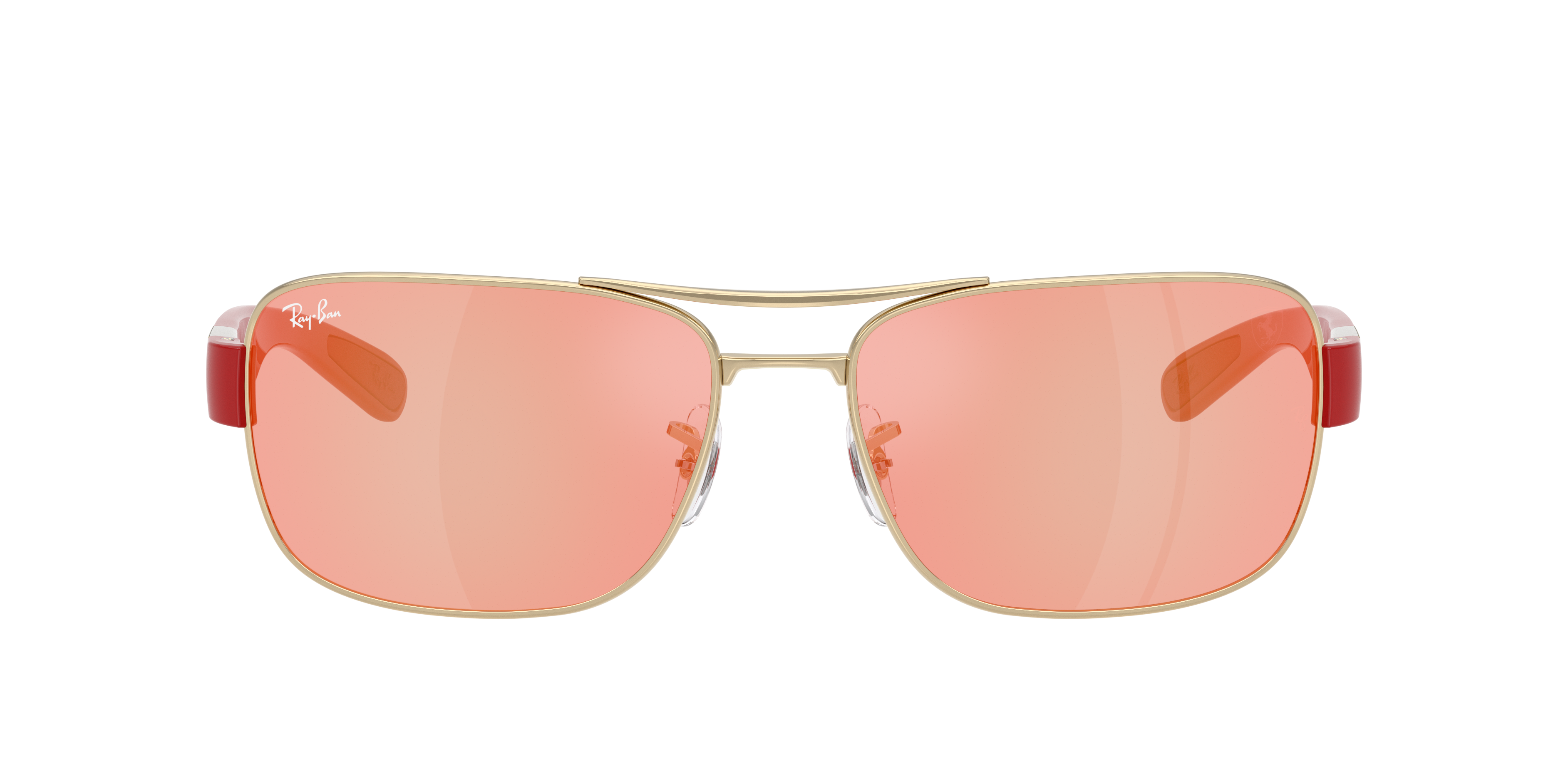 Ray Ban Ray In Brown Mirror Red,yellow