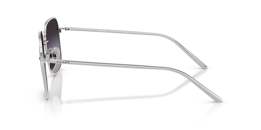 Prada PR C54SD XL (57 - 17) with Grey lenses and Silver frame