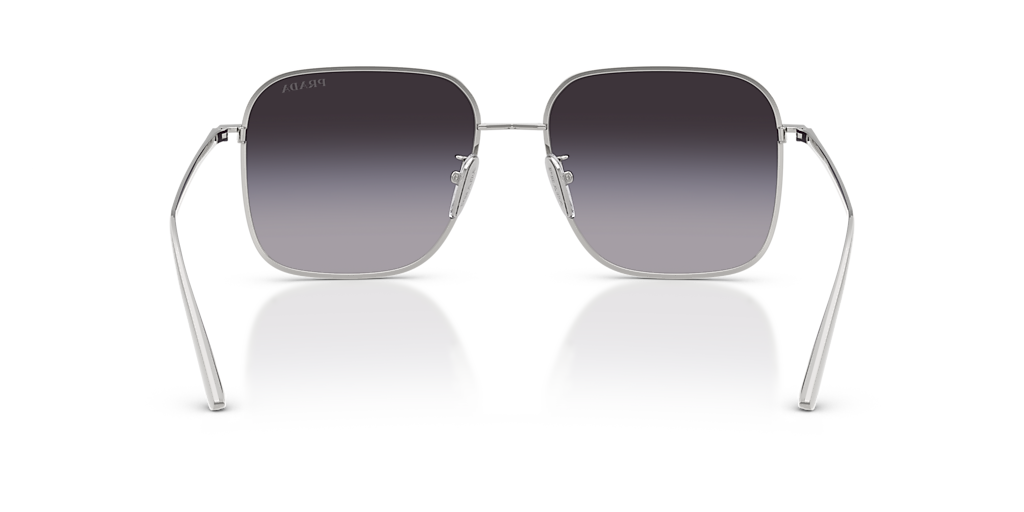 Prada PR C54SD XL (57 - 17) with Grey lenses and Silver frame