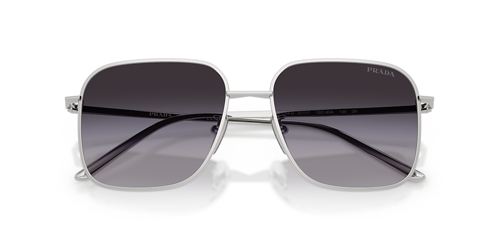 Prada PR C54SD L (54 - 17) with Grey lenses and Silver frame