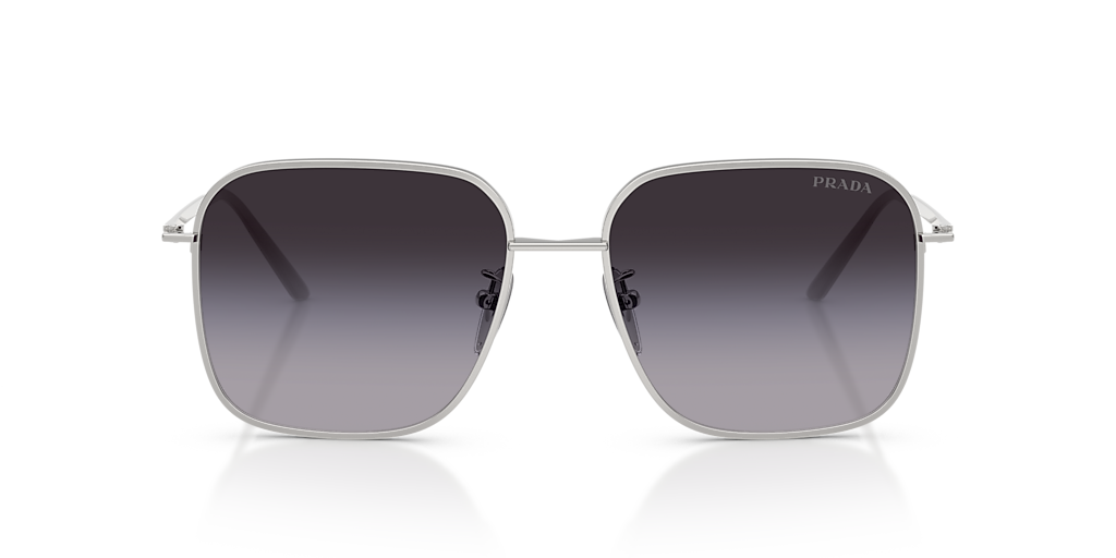 Prada PR C54SD L (54 - 17) with Grey lenses and Silver frame