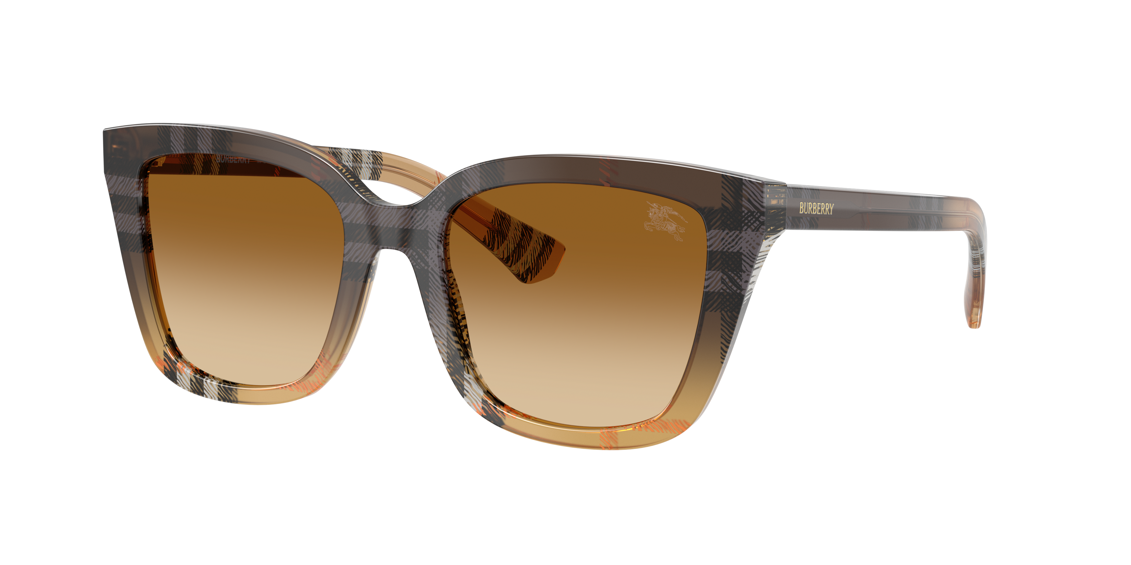 Burberry Woman Sunglass BE4487 -  Frame color: Check Gradient Sand, Lens color: Brown Gradient