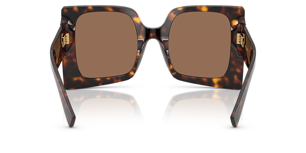 DOLCE&GABBANA DG4490 Havana - Women Luxury Sunglasses, Dark Brown Lens