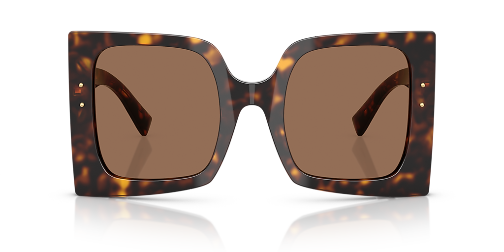 DOLCE&GABBANA DG4490 Havana - Women Luxury Sunglasses, Dark Brown Lens