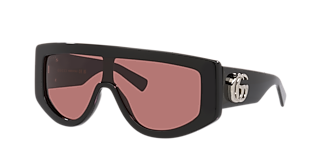 Gucci GG0381SN M (57 - 18) with Black lenses and Black frame