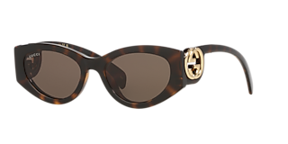 Gucci GG1279S M (54 - 21) with Grey lenses and Gold frame