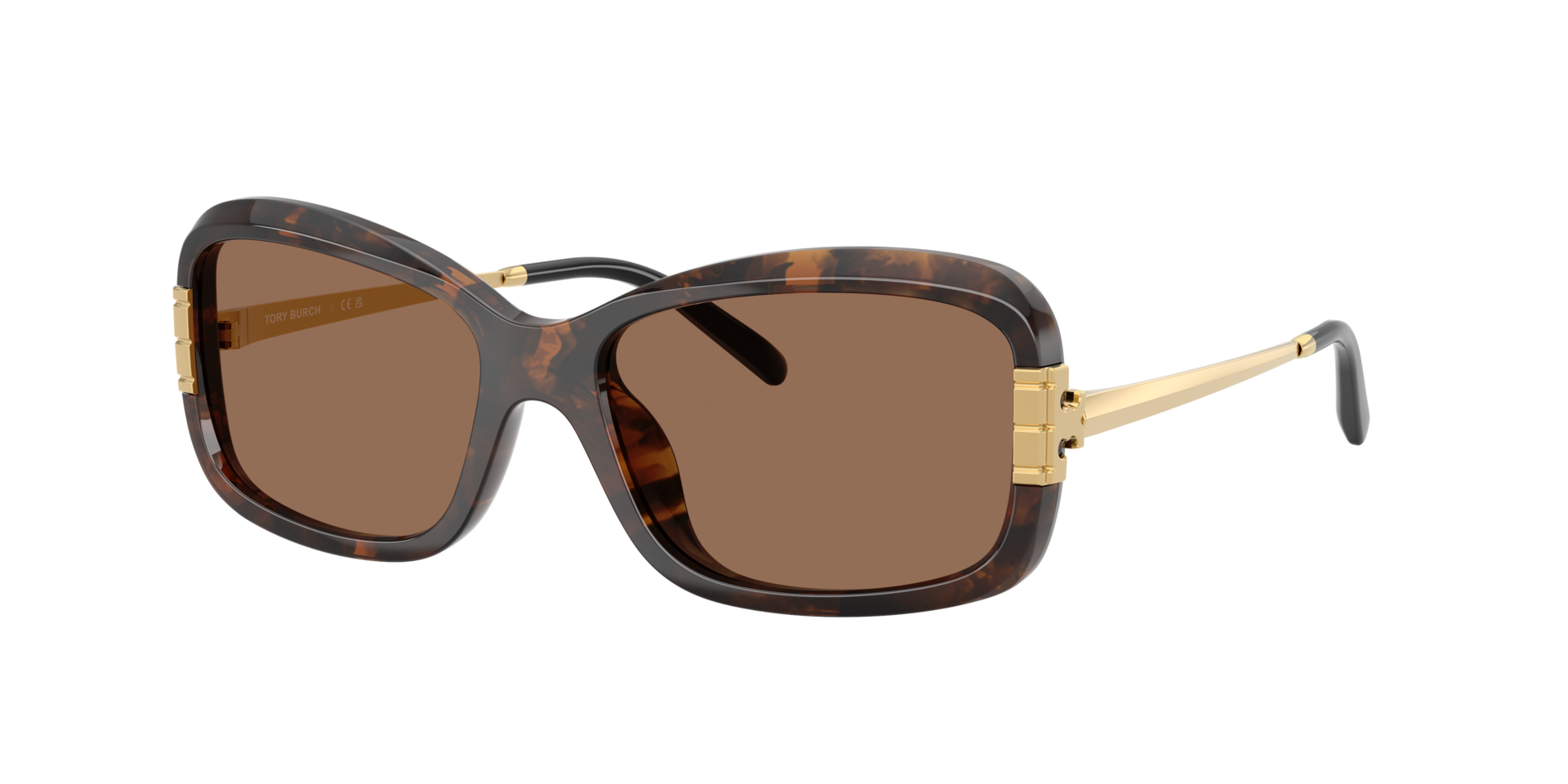 Tory Burch Woman Sunglass TY9077U -  Frame color: Tortoise, Lens color: Dark Brown