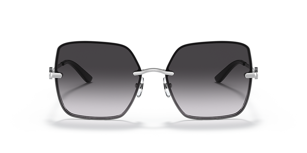 TORY BURCH ハレエフラット 1653660 400 Tory Burch TY6080 L (58 - 15) with Grey lenses and Silver