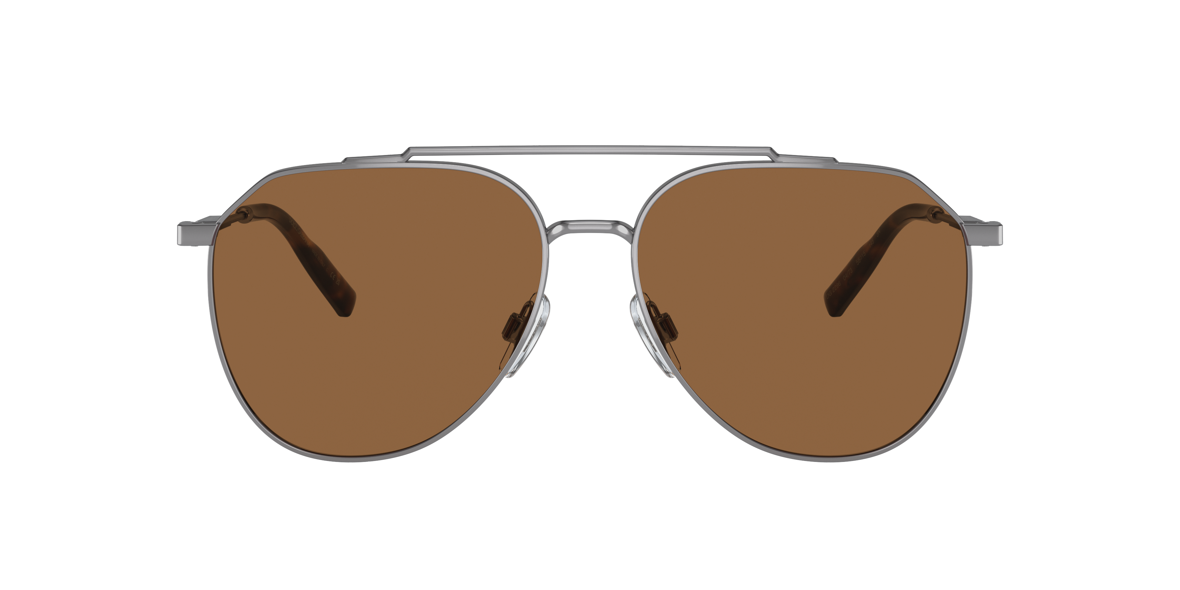 Dolce&Gabbana DG2296 XL (58 - 15) with Brown lenses and Grey frame