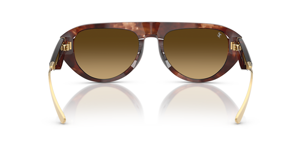 FERRARI FH2012U Havana - Unisex Sunglasses, Gradient Brown Polar Lens