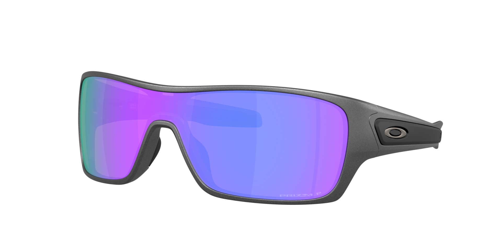 Oakley Man Sunglass OO9307 Turbine Rotor - Frame color: Matte Steel, Lens color: Prizm Violet Polarized